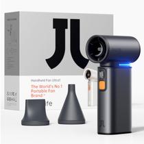 Ventilador Turbo Portátil Portátil JISULIFE 9000mAh USB Cinza