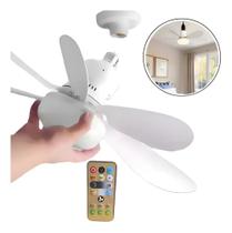 Ventilador Turbo Teto Calor Moderno 60w 6 Pás Com Controle Ventilador Turbo Teto Calor Moderno 60w 6 Pás Com Controle