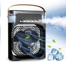 Ventilador Umidificador Ar Condicionado Portátil Reservatório de Água Gelada Gelo Luz de Led