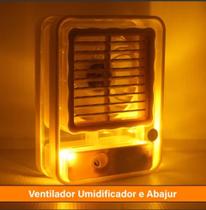 Ventilador Umidificador de Ar e Abajur Silencioso Usb Mini - bmax