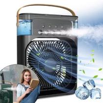 Ventilador Umidificador E Refrigerador De Ar Portátil Usb Com Reservatório Para Água E Gelo