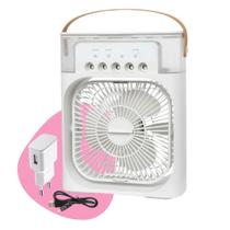 Ventilador Umidificador portátil de Mesa + Fonte de Energia