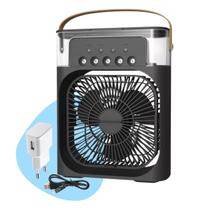 Ventilador Umidificador portátil de Mesa + Fonte de Energia
