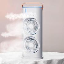 Ventilador Usb Duplo Mesa Torre Led Potente 90 Graus Ventilador Usb Duplo Mesa Torre Led Potente 90 Graus
