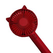 Ventilador USB Ebuy365 Mini Portátil Recarregável 1200 mAh Vermelho Ventilador USB Ebuy365 Mini Portátil Recarregável 1200 mAh Vermelho