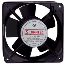 Ventilador Ventoinha 12x12x2,5cm Cooler Corpo Metálico Eixo com Rolamento BIVOLT 110/220V