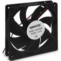 Ventilador Ventoinha 12x12x2,5cm Cooler Corpo Plástico Eixo com Bucha 24Vdc Ventilador Ventoinha 12x12x2,5cm Cooler Corpo Plástico Eixo com Bucha 24Vdc