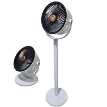 Ventilador Vertical Chao Mesa 5 Velocidades Aromaterapia Bateria Recarregavel Altura Ajustavel Potente Calor Verao