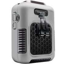 Ventilador vestível CAZOKASI 2023 Upgrade Waist Clip Ventilador cinza 6000mAh