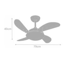 Ventilador Volare Fly Mini Tabaco 127V e Controle Remoto