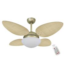 Ventilador Volare P Palmae Natural 220V e Controle Remoto Ventilador Volare P Palmae Natural 220V e Controle Remoto
