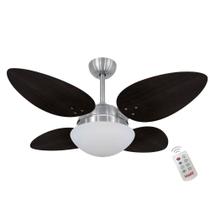 Ventilador Volare Petalo Quad Tabaco 127V e Controle Remoto