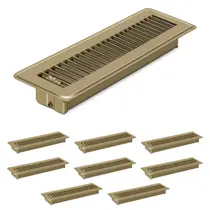 Ventiladores de piso Gmurnai, 2 x 10 cm, capas de ventilação de calor e ar de metal, pacote com 4 Ventiladores de piso Gmurnai, 2 x 10 cm, capas de ventilação de calor e ar de metal, pacote com 4