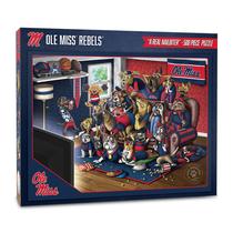 Ventiladores de raça pura Puzzle YouTheFan NCAA Mississippi Rebels 500 unidades