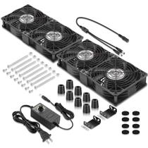 Ventiladores de rack de servidor WDERAIR AC 4 x 120 mm, refrigeração 110-240 V