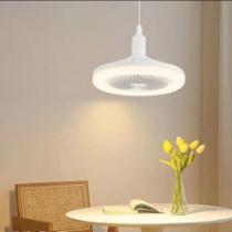 Ventiladores de Teto Com Controle Remoto de Luzes, 86-265V Branco 6W Luz do Ventilador de Teto 9,8 Polegadas Pequena Sil