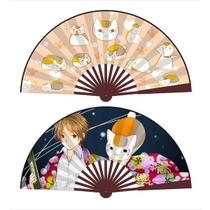 Ventiladores dobráveis Ventilador portátil Anime Natsume's friends x2 Ventiladores dobráveis Ventilador portátil Anime Natsume's friends x2