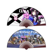 Ventiladores dobráveis Ventiladores portáteis Ventilador manual Anime Overwatch DVA x2 Ventiladores dobráveis Ventiladores portáteis Ventilador manual Anime Overwatch DVA x2