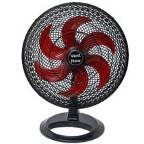 Ventiladores Osc Mesa Vent New 50Cm Preto/Vermelho - Bivolt