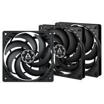 Ventiladores para PC ARCTIC P12 Slim PWM PST (pacote com 3) 120 mm pretos Ventiladores para PC ARCTIC P12 Slim PWM PST (pacote com 3) 120 mm pretos