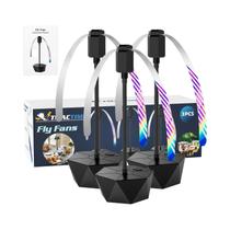 Ventiladores USB Para Mesas, 2-3 Peças, Repelente Eficaz De Moscas Com Lâminas Macias Para