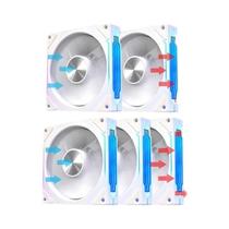 Ventoinha ARGB De 120mm Para Gabinete De PC ICE Whale Com Design De Espelho Infinito, Sincronização