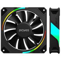 Ventoinha Cooler Fan Pcyes Para Refrigerar Gabinete Gamer Sanguer Frio Black Vulcan 120mm Led Argb Ventoinha Cooler Fan Pcyes Para Refrigerar Gabinete Gamer Sanguer Frio Black Vulcan 120mm Led Argb