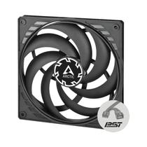 Ventoinha De Gabinete ARCTIC P14 Slim PWM Preta De 140mm, 150-1800 RPM, Otimizada Para Pressão,