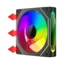 Ventoinha De Resfriamento De CPU Silenciosa PWM ARGB Infinity Mirror De 120mm 5V 3Pin/4Pin Para