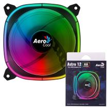 Ventoinha Gamer Astro 12 Para Gabinete Com Led Omni Rgb 120X120mm 12V Aerocool Com MSI, ASUS e Gigabyte Sync