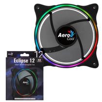 Ventoinha Gamer Eclipse 12 Para Gabinete Com Led Ring Lighting Rgb 120X120mm 12V Aerocool Com MSI, ASUS e Gigabyte Sync Ventoinha Gamer Eclipse 12 Para Gabinete Com Led Ring Lighting Rgb 120X120mm 12V Aerocool Com MSI, ASUS e Gigabyte Sync