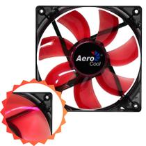 Ventoinha Gamer Para Gabinete Com Led Vermelho Lightning Hélice Translúcida 120X120mm 12V Aerocool Ventoinha Gamer Para Gabinete Com Led Vermelho Lightning Hélice Translúcida 120X120mm 12V Aerocool