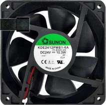 Ventoinha KDE2412PMB1-6A 24V 10.3W 0.43A 2P 120X120X38MM E1 Ventoinha KDE2412PMB1-6A 24V 10.3W 0.43A 2P 120X120X38MM E1