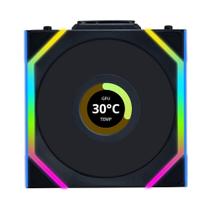 Ventoinha Lian Li UNI FAN SL LCD, 120mm, ARGB, Preta - 12SLLCD1W1B