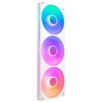 Ventoinha NZXT Single-frame F Series, LED RGB Core, 360mm, 3x 120mm, Branco - RF-U36HF-W1