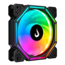 Ventoinha Rise Mode Hex Turbine PWM, 120mm, ARGB, Preto - RM-H-ARGB-TOR-B