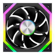 Ventoinha Rise Mode Magneto X Reverse, 120mm, ARGB, Preto - RM-MAX-ARGB-B-RV Ventoinha Rise Mode Magneto X Reverse, 120mm, ARGB, Preto - RM-MAX-ARGB-B-RV