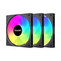 Ventoinha Silenciosa Para Gabinete De PC De 120mm Teucer Com Rolamento FDB PWM 800-2400rpm Ventoinha