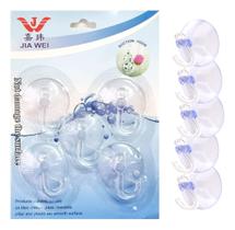 Ventosa 40mm Gancho Cabide Parede Incolor C/20 Peças