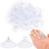 Ventosa AccencyC 40mm PVC transparente para banheiro 50 unidades