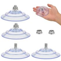 Ventosa AccencyC atualizada, grande, 85 mm, pacote com 4 unidades, PVC transparente