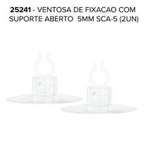 Ventosa De Fixação Com Suporte Aberto 5mm Sca-5 2un Soma Ventosa De Fixação Com Suporte Aberto 5mm Sca-5 2un Soma