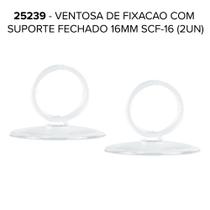 Ventosa De Fixação Suporte Fechado 16mm Scf-16 (2un) Soma