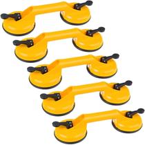 Ventosa Dupla Para Vidro Gesso Mármore Metal Piso Kit 05 Un