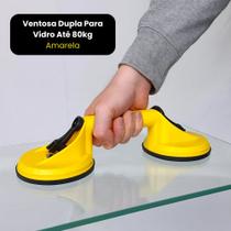 Ventosa Dupla Para Vidros, Metais, Espelhos, Azulejos, Chapas Metálicas 80kg