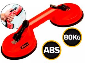 Ventosa Dupla Sucção 80kg Pisos Vidros Mármores P/pedreiro Ventosa Dupla Sucção 80kg Pisos Vidros Mármores P/pedreiro