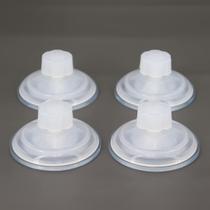 Ventosa LIFIS Screw Nut de 3,15 polegadas de largura, sem gancho, suporte de suspensão forte para substituir espelhos de prateleira de janela de vidro DIY, cozinha, banheiro, decoração de organização de banheiros, 4 pacotes