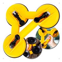 Ventosa Sucção Tripla Instale Sem Esforço 120kg Porcelanato Pisos Polidos Granito Uso Profissional