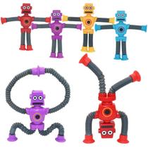 Ventosa telescópica Robot Toy Zasnynua Pop Tubes 4 peças