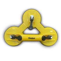 Ventosa Tripla Plástico ABS 120kg Titanium Superfície Plana Ventosa Tripla Plástico ABS 120kg Titanium Superfície Plana